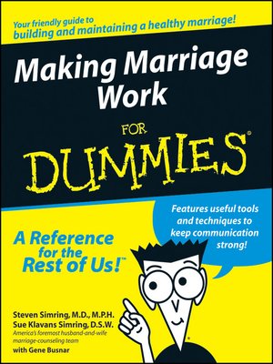cover image of Making Marriage Work For Dummies